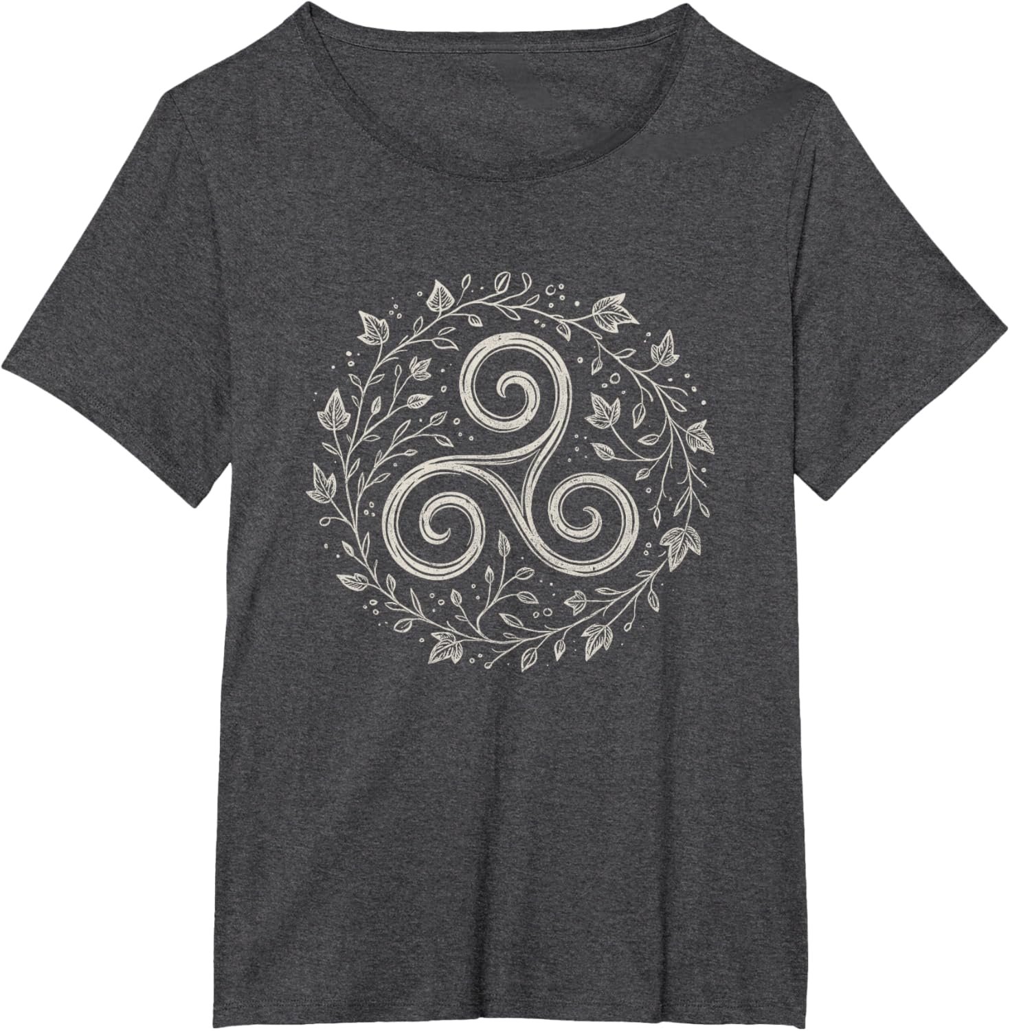 Triskelion Celtic Spiral Druid Pagan Leaf Nature Art Symbol T-Shirt - lunas-mystic-emporium.com Triskelion Celtic Spiral Druid Pagan Leaf Nature Art Symbol T-Shirt