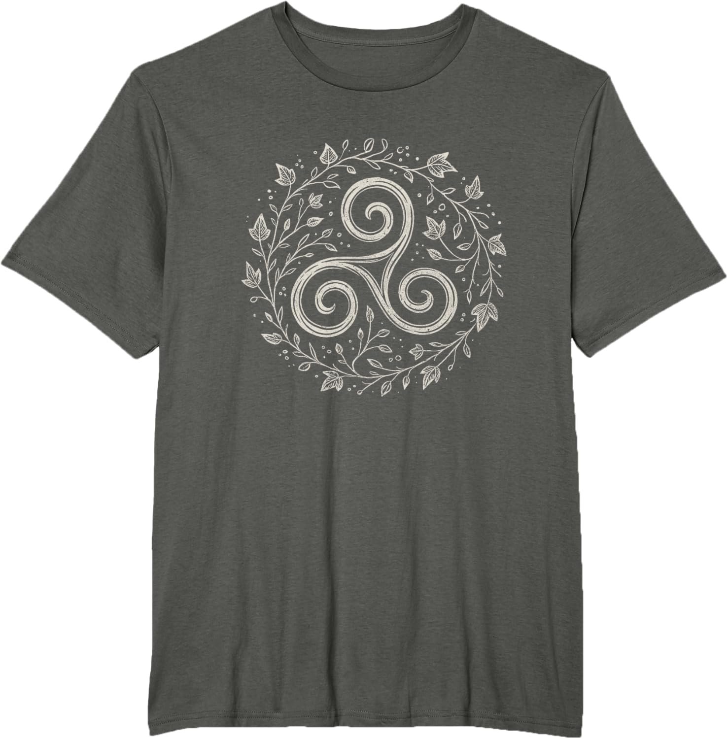 Triskelion Celtic Spiral Druid Pagan Leaf Nature Art Symbol T-Shirt - lunas-mystic-emporium.com Triskelion Celtic Spiral Druid Pagan Leaf Nature Art Symbol T-Shirt