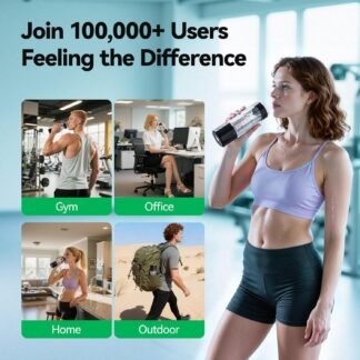 Upgrade Hydrogen Water Bottle - 6400PPB Hydrogen Water Generator, SPE/PEM Certified, 7oz Portable Hydro Water Machine, Perfect for Gym/Travel/Office & Gifts for Friends/Family