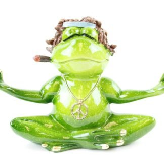 usamjtable Novelty Funny Frog Figurines ~ Tabletop Statue Home Decor (G16617)… (Meditation Peace)