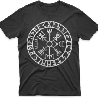 Vegvisir Nordic Viking Rune Compass Norse Germanic Icelandic Pagan Magic Symbol T-Shirt
