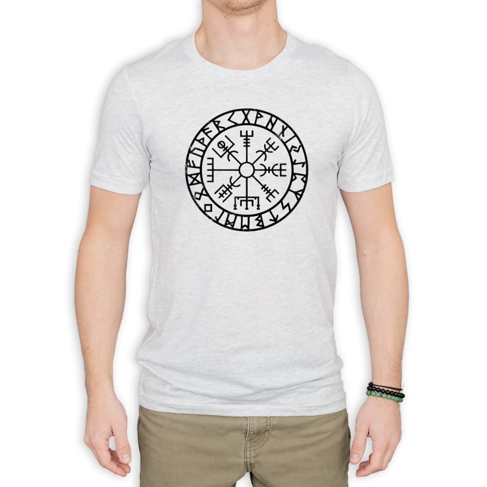 Vegvisir Nordic Viking Rune Compass Norse Germanic Icelandic Pagan Magic Symbol T-Shirt - lunas-mystic-emporium.com Vegvisir Nordic Viking Rune Compass Norse Germanic Icelandic Pagan Magic Symbol T-Shirt