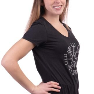 Vegvisir | Nordic Viking Rune Compass Norse Germanic Icelandic Pagan Magic Symbol Women Top T-Shirt - lunas-mystic-emporium.com Vegvisir | Nordic Viking Rune Compass Norse Germanic Icelandic Pagan Magic Symbol Women Top T-Shirt