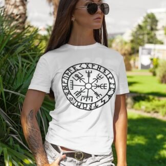 Vegvisir Nordic Viking Rune Compass Norse Germanic Icelandic Pagan Magic Symbol T-Shirt