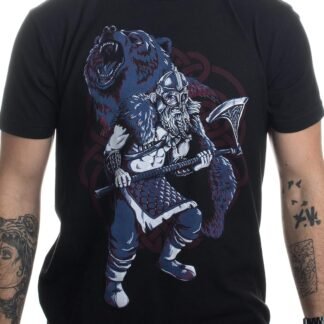 Viking Berserker, Bear Spirit | Valhalla Norse Nordic Mythology Warrior T-Shirt