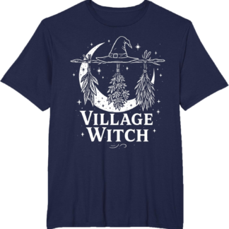 Village Witch Witchy Crescent Moon Wicca Pagan T-Shirt