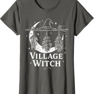 Village Witch Witchy Crescent Moon Wicca Pagan T-Shirt