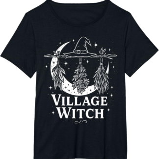 Village Witch Witchy Crescent Moon Wicca Pagan T-Shirt