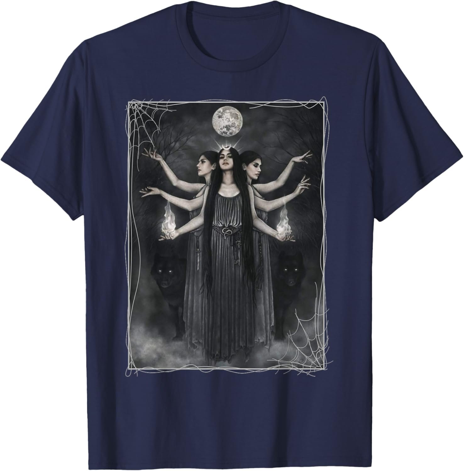 Vintage Cottagecore Aesthetic Witches werewolves Moon Witchy T-Shirt - lunas-mystic-emporium.com Vintage Cottagecore Aesthetic Witches werewolves Moon Witchy T-Shirt