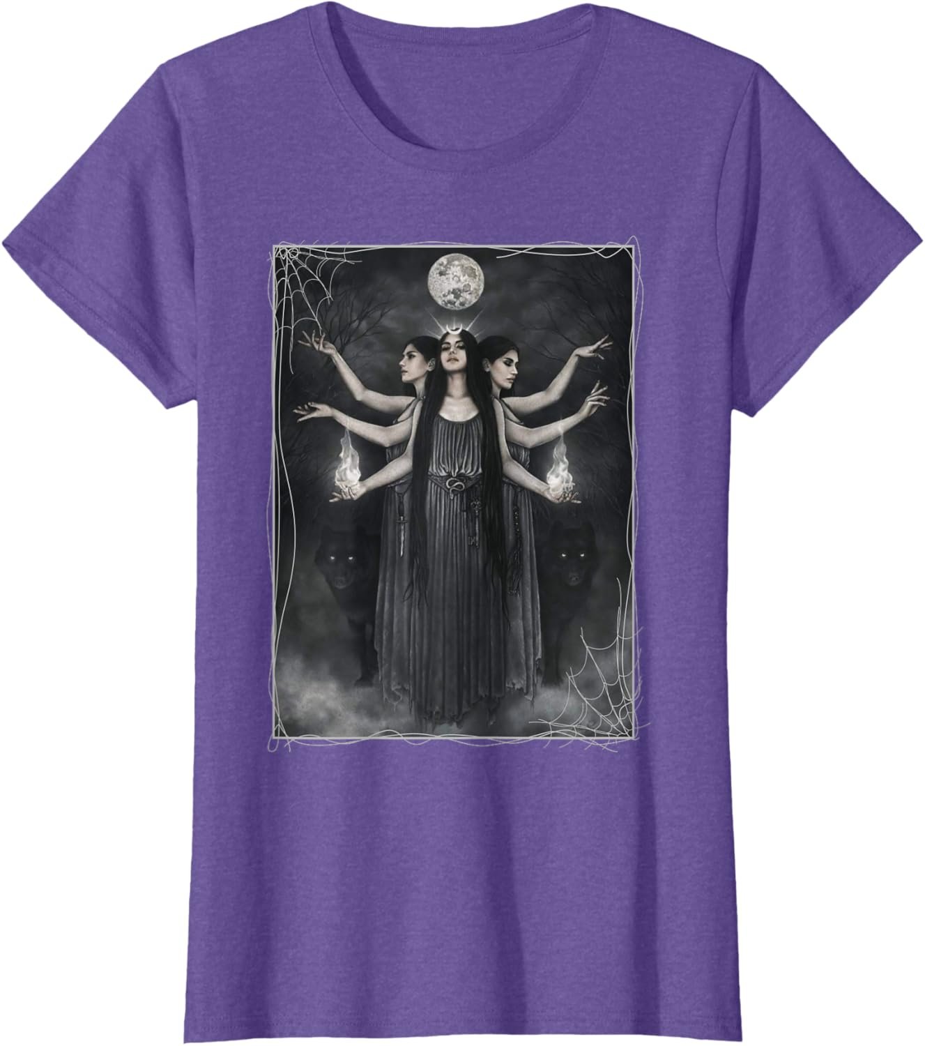 Vintage Cottagecore Aesthetic Witches werewolves Moon Witchy T-Shirt - lunas-mystic-emporium.com Vintage Cottagecore Aesthetic Witches werewolves Moon Witchy T-Shirt