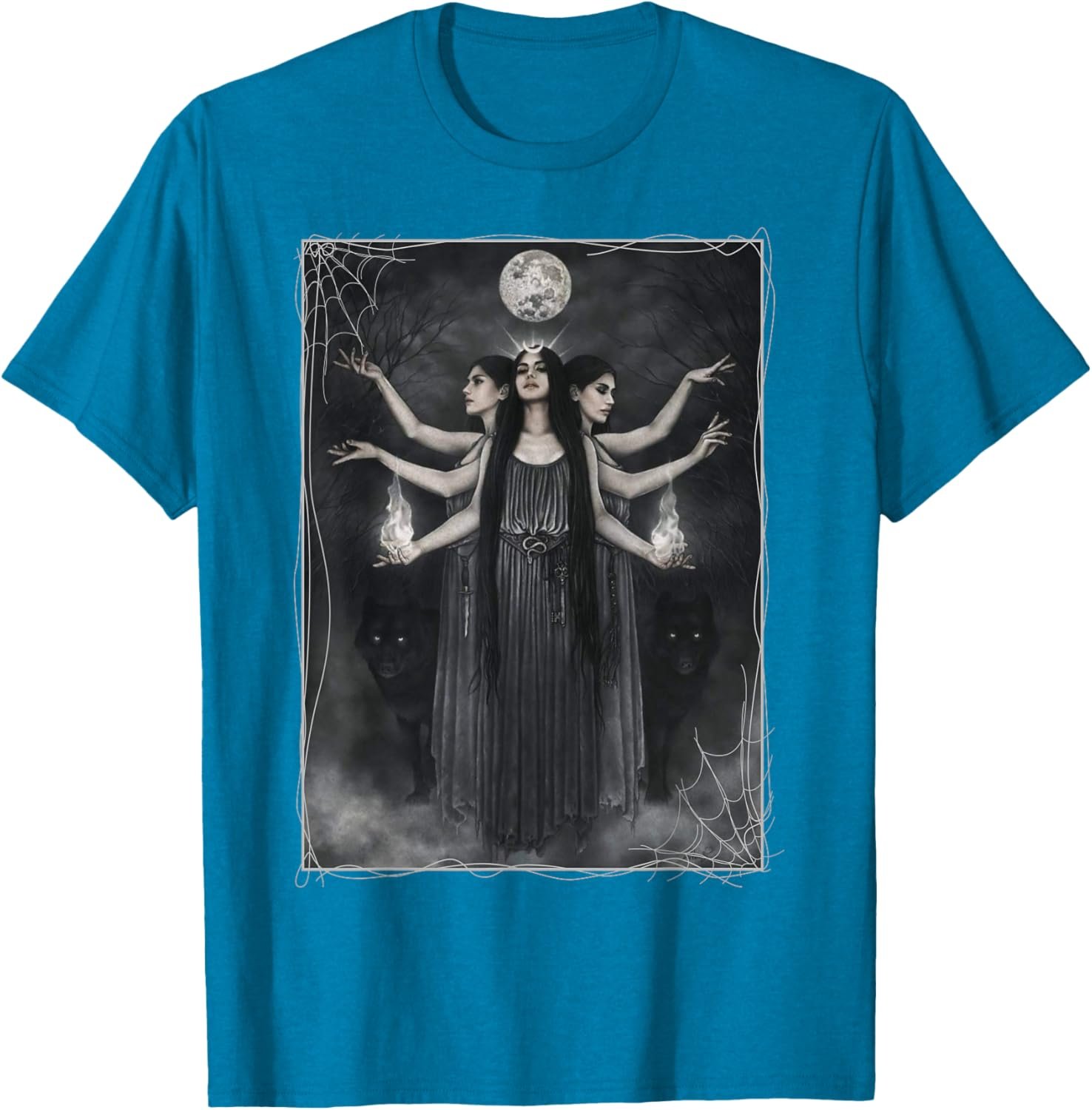 Vintage Cottagecore Aesthetic Witches werewolves Moon Witchy T-Shirt - lunas-mystic-emporium.com Vintage Cottagecore Aesthetic Witches werewolves Moon Witchy T-Shirt