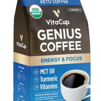 VitaCup Focus Mushroom Coffee Grounds with Lions Mane Chaga B Vitamins D3 Boost Focus Immunity Memory Clarity Medium Dark Roast Bold Smooth 100 Arabica Specialty - lunas-mystic-emporium.com VitaCup Focus Mushroom Coffee Grounds, with Lions Mane, Chaga, B Vitamins, D3, Boost Focus, Immunity, Memory & Clarity, Medium Dark Roast, Bold & Smooth 100% Arabica Specialty,...