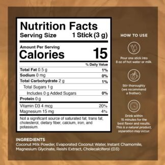 VitaCup Sleep Fuel Instant Tea Packets for Deep REM Sleep, Relax & De-Stress w/Chamomile, Magnesium, Vitamin D3, Coconut Water, Coconut Milk, Potassium, Calming for Full Body...