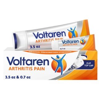 Voltaren Arthritis Pain Gel for Powerful Topical Arthritis Pain Relief with Diclofenac - NEW Easy Open Cap - 100 g Tube And 20 g Travel Size Tube