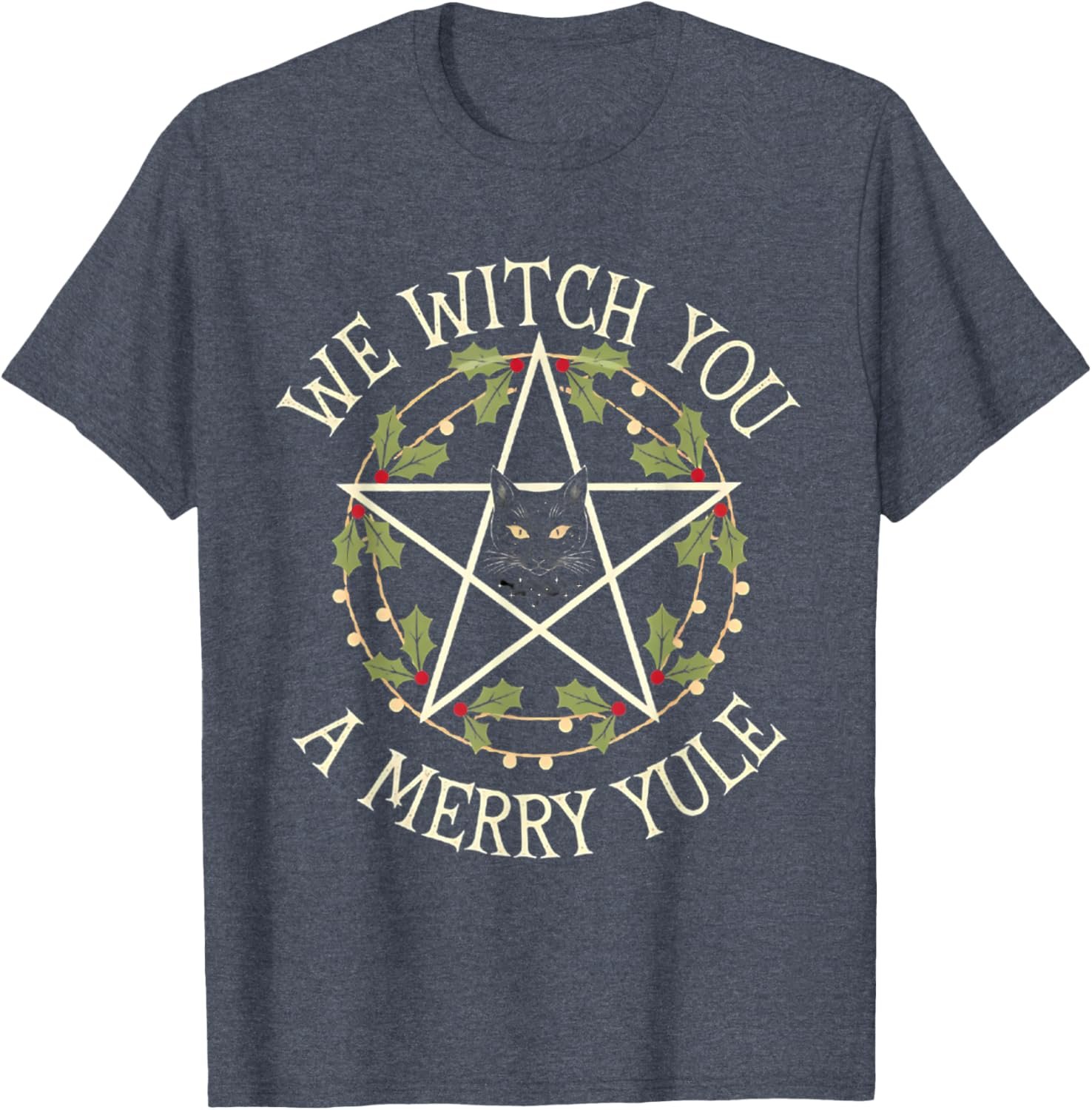 We Witch you a merry Yule Winter Solstice Christmas pagan T-Shirt - lunas-mystic-emporium.com We Witch you a merry Yule Winter Solstice Christmas pagan T-Shirt