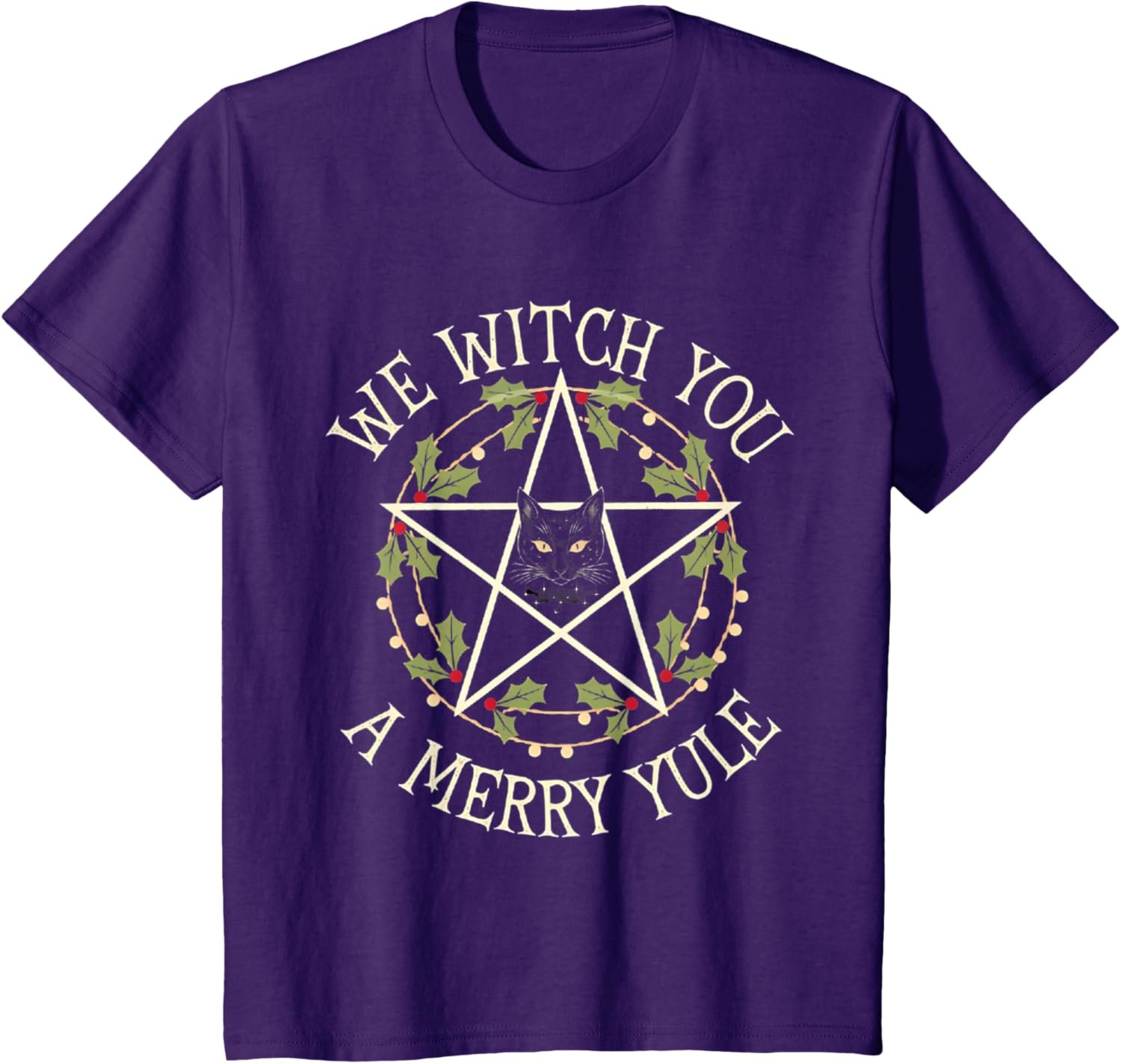 We Witch you a merry Yule Winter Solstice Christmas pagan T-Shirt - lunas-mystic-emporium.com We Witch you a merry Yule Winter Solstice Christmas pagan T-Shirt