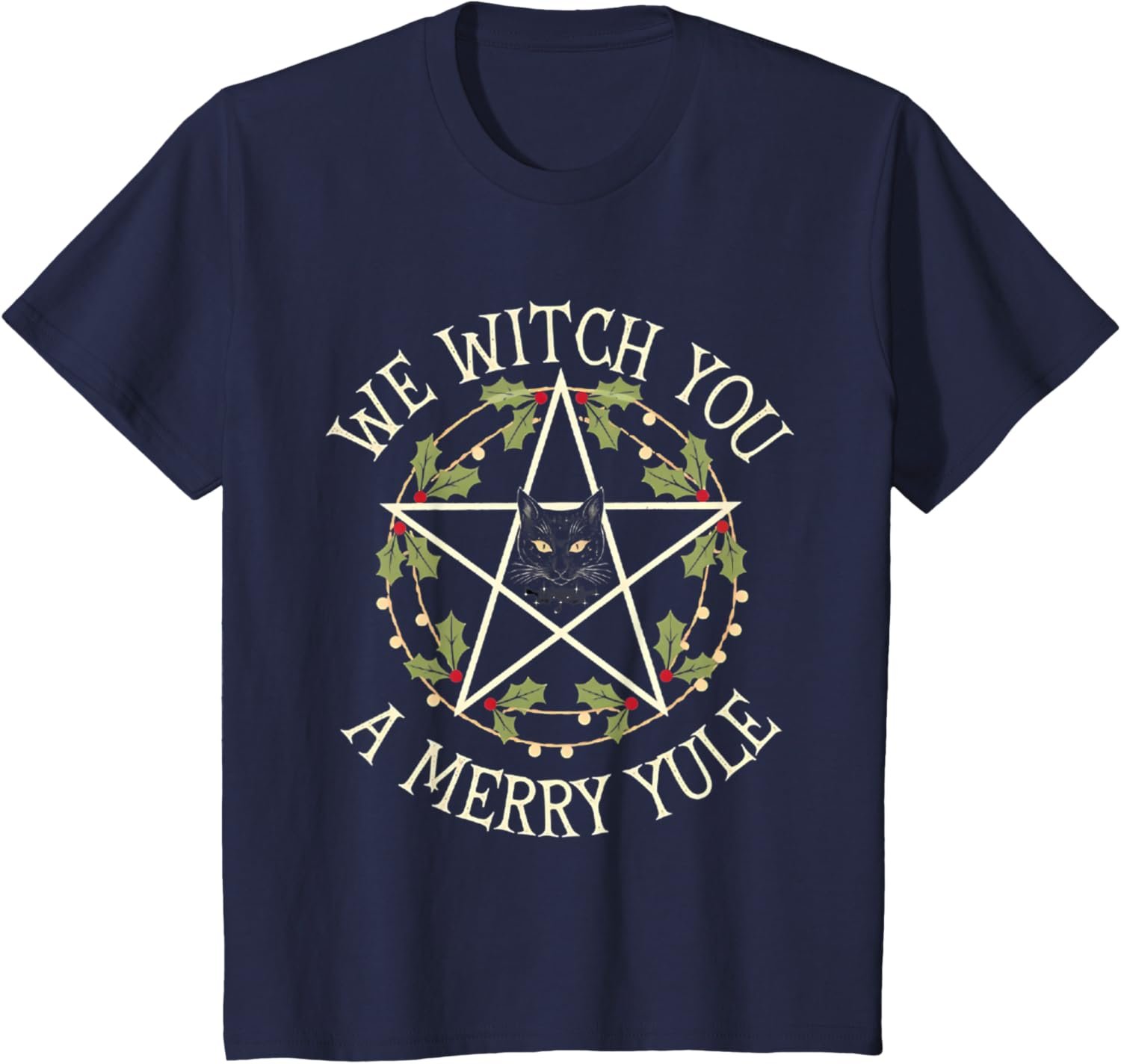 We Witch you a merry Yule Winter Solstice Christmas pagan T-Shirt - lunas-mystic-emporium.com We Witch you a merry Yule Winter Solstice Christmas pagan T-Shirt