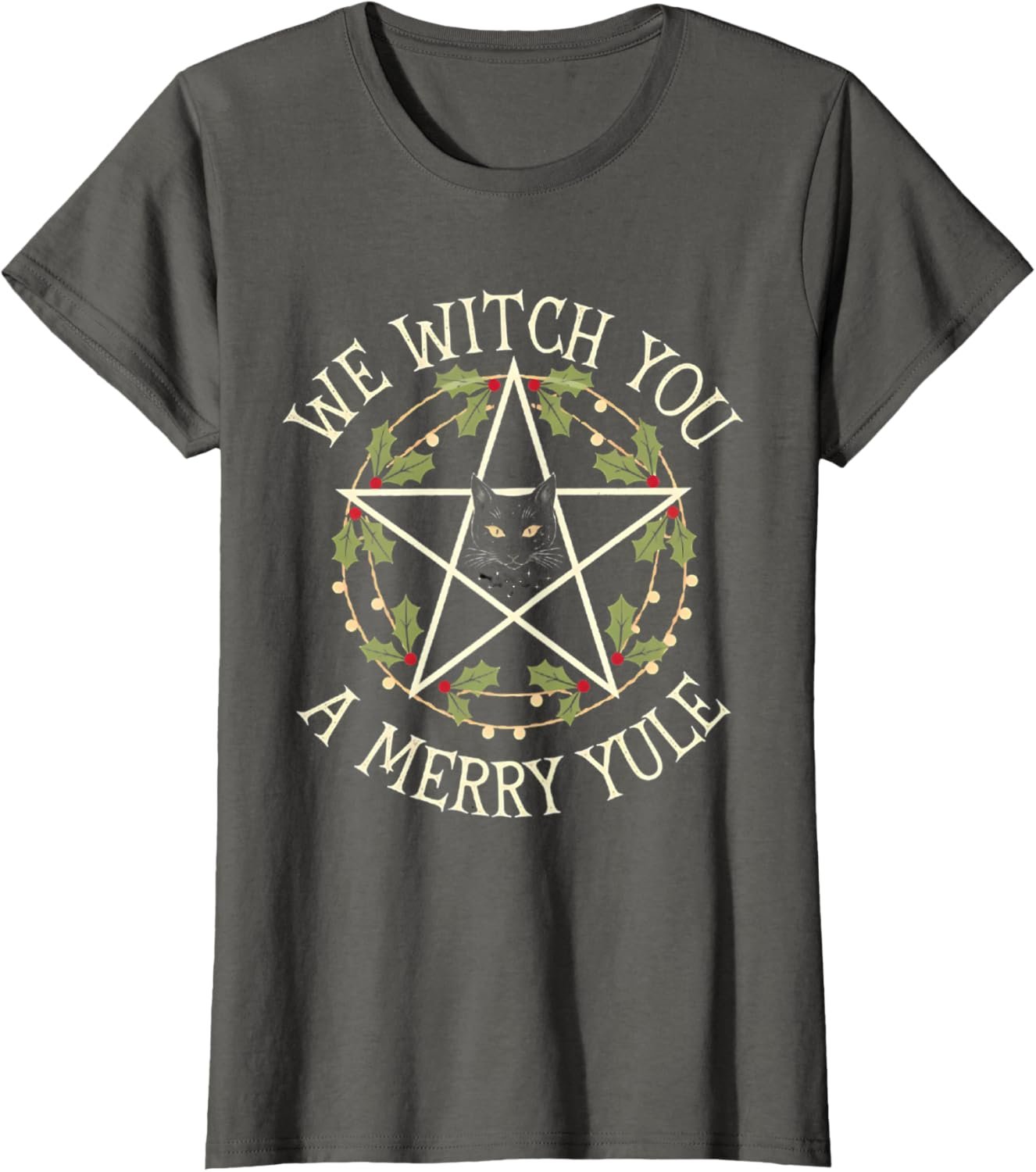 We Witch you a merry Yule Winter Solstice Christmas pagan T-Shirt - lunas-mystic-emporium.com We Witch you a merry Yule Winter Solstice Christmas pagan T-Shirt