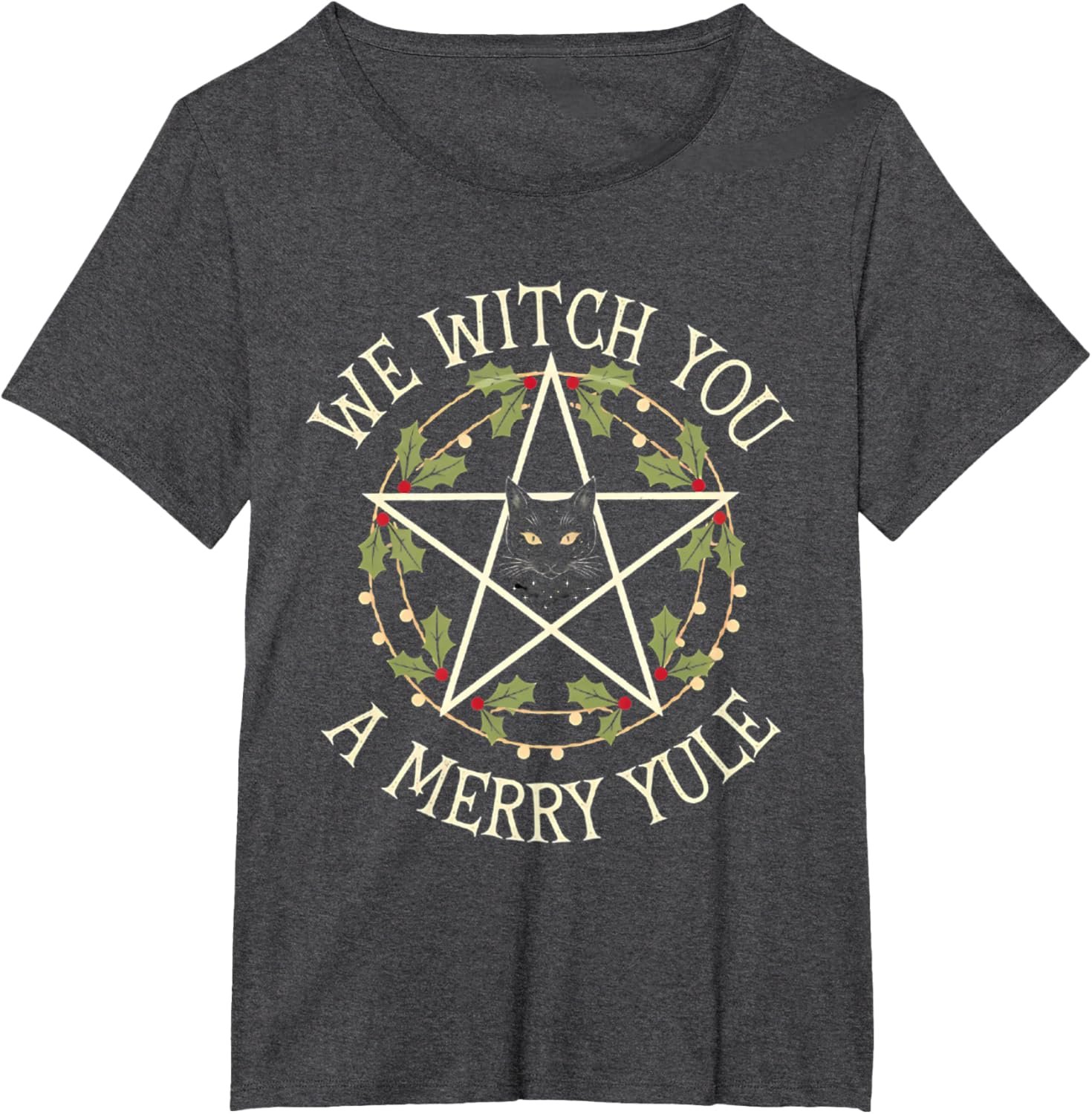 We Witch you a merry Yule Winter Solstice Christmas pagan T-Shirt - lunas-mystic-emporium.com We Witch you a merry Yule Winter Solstice Christmas pagan T-Shirt