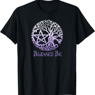 Wiccan and Pagan T-Shirts, Tree of Life Pentacle, Blessed Be T-Shirt