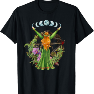 Wiccan Gifts for Women Wicca Shirt Cauldron Wicca Floral T-Shirt - lunas-mystic-emporium.com Wiccan Gifts for Women Wicca Shirt Cauldron Wicca Floral T-Shirt