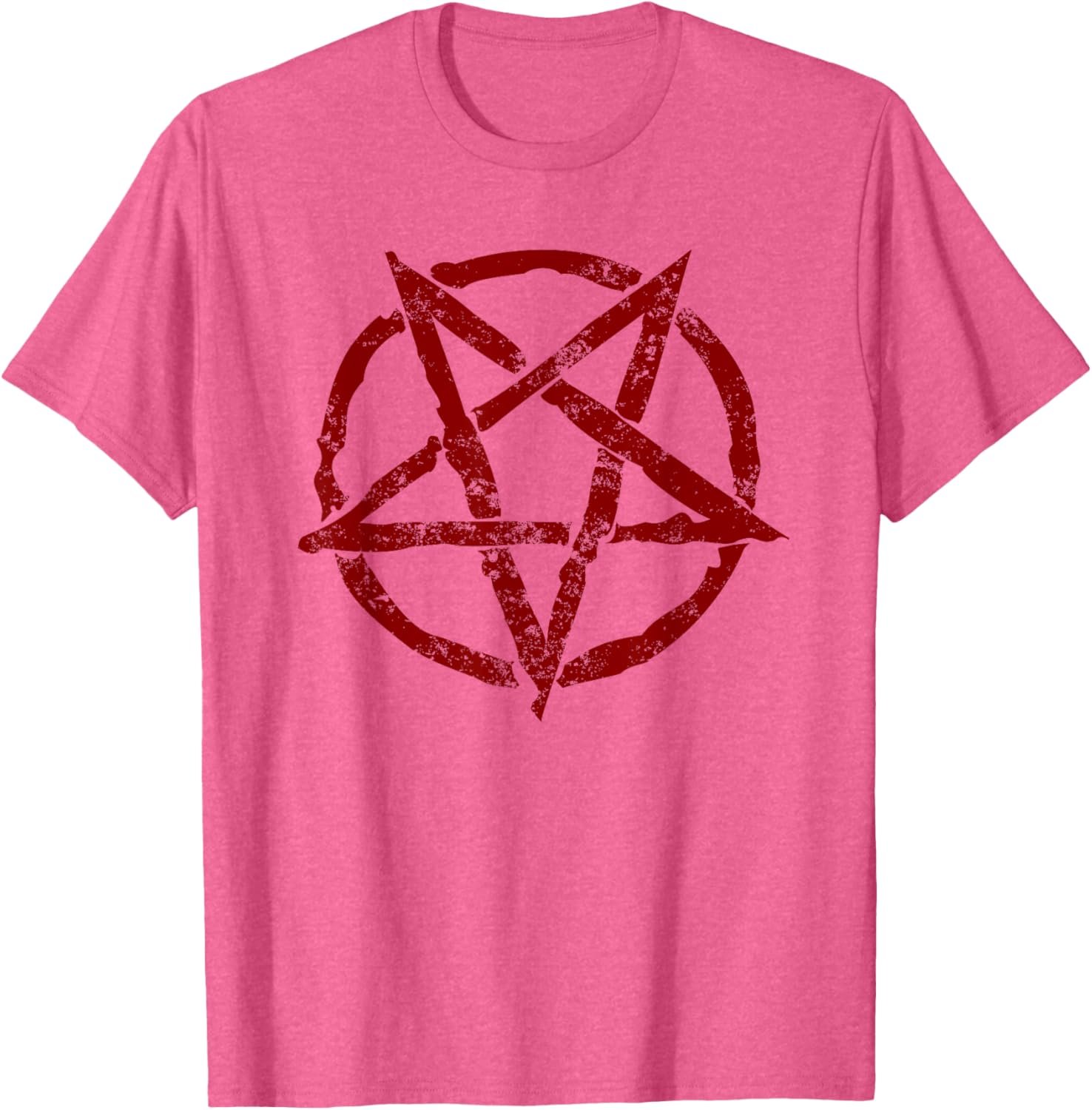 Wiccan Gothic Red Inverted Pentagram Goth Wicca Occult T-Shirt - lunas-mystic-emporium.com Wiccan Gothic Red Inverted Pentagram Goth Wicca Occult T-Shirt