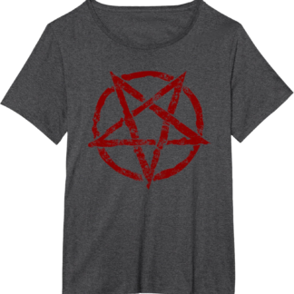 Wiccan Gothic Red Inverted Pentagram Goth Wicca Occult T-Shirt - lunas-mystic-emporium.com Wiccan Gothic Red Inverted Pentagram Goth Wicca Occult T-Shirt