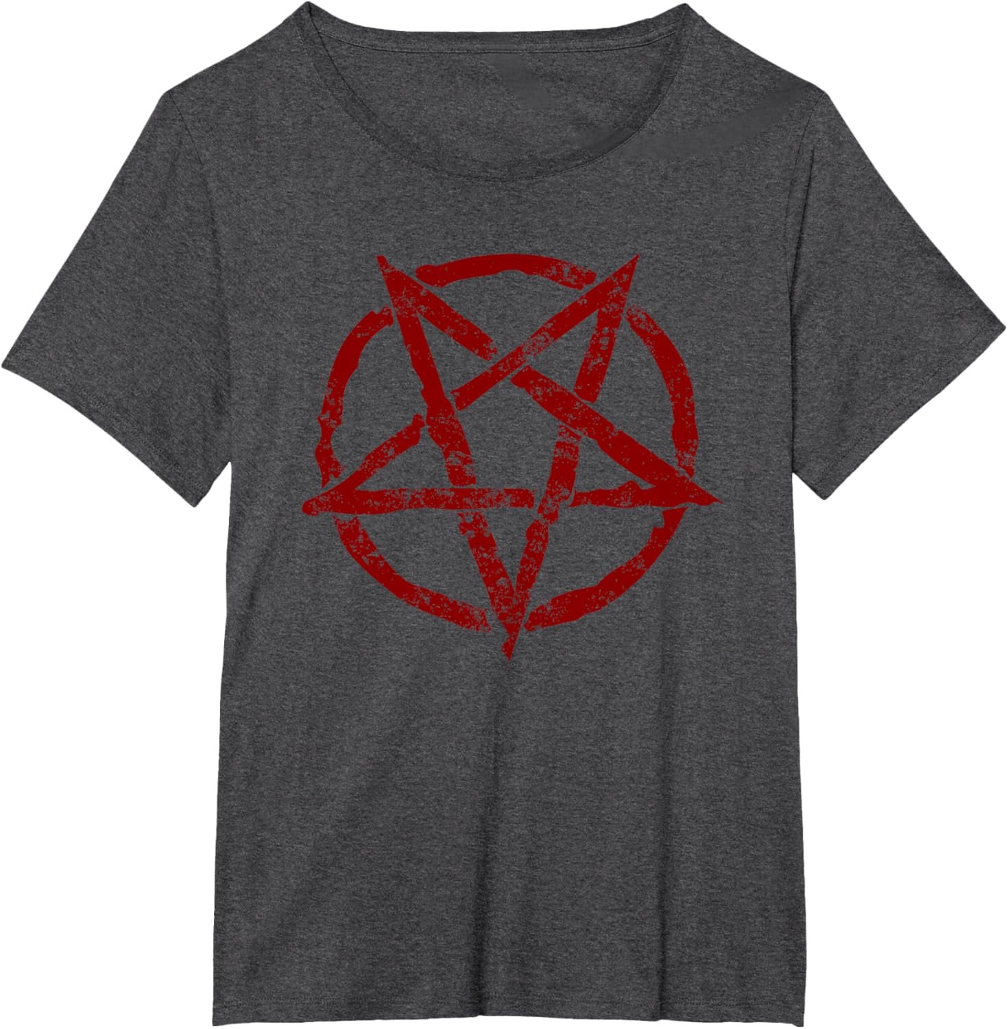 Wiccan Gothic Red Inverted Pentagram Goth Wicca Occult T-Shirt - lunas-mystic-emporium.com Wiccan Gothic Red Inverted Pentagram Goth Wicca Occult T-Shirt