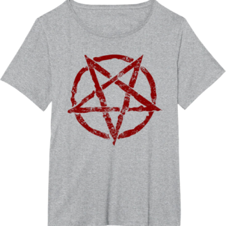 Wiccan Gothic Red Inverted Pentagram Goth Wicca Occult T-Shirt - lunas-mystic-emporium.com Wiccan Gothic Red Inverted Pentagram Goth Wicca Occult T-Shirt