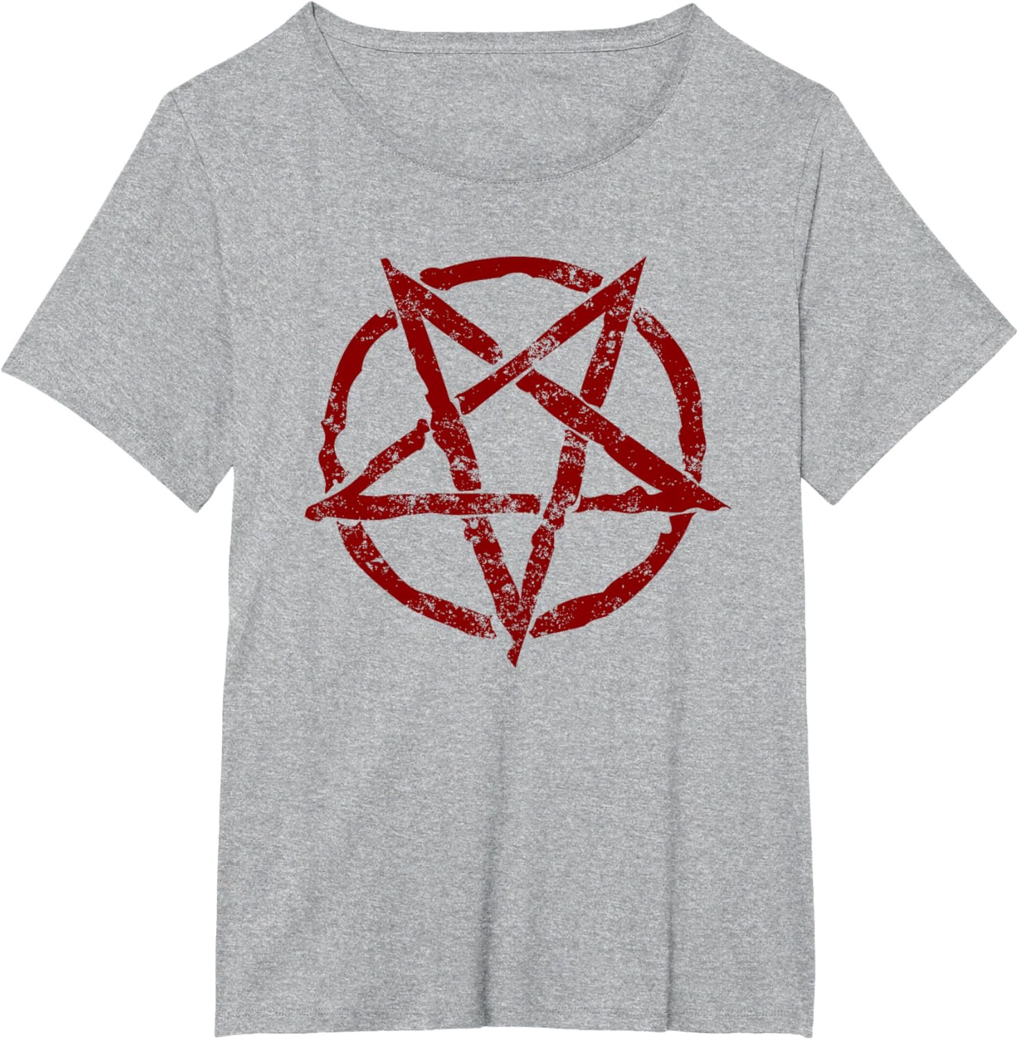 Wiccan Gothic Red Inverted Pentagram Goth Wicca Occult T-Shirt - lunas-mystic-emporium.com Wiccan Gothic Red Inverted Pentagram Goth Wicca Occult T-Shirt
