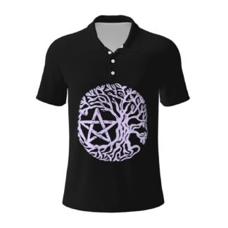 Wiccan & Pagan Sacred Men's Polo Shirts Casual Short Sleeve for Men
