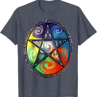 Wiccan Pentagram Witchcraft Magic Pagan Star T-Shirt