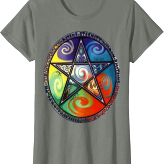 Wiccan Pentagram Witchcraft Magic Pagan Star T-Shirt