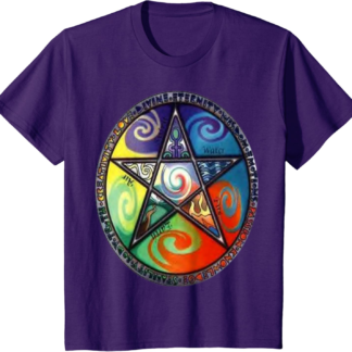 Wiccan Pentagram Witchcraft Magic Pagan Star T-Shirt