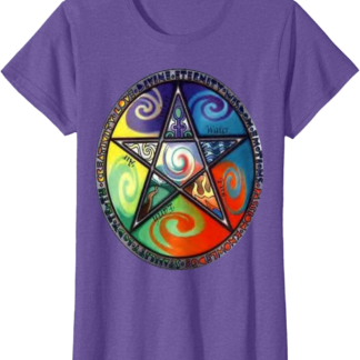 Wiccan Pentagram Witchcraft Magic Pagan Star T-Shirt
