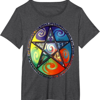 Wiccan Pentagram Witchcraft Magic Pagan Star T-Shirt