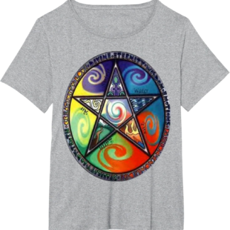 Wiccan Pentagram Witchcraft Magic Pagan Star T-Shirt