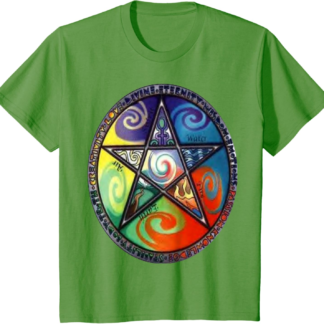 Wiccan Pentagram Witchcraft Magic Pagan Star T-Shirt