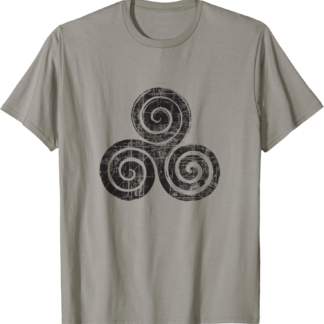 Wiccan Triskele Triple Spiral Triskelion Celtic Knot T-Shirt