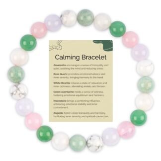 Wish Well Manifestation Crystal Bracelet for Women Men - Healing Crystal Bracelet - Handmade Beaded Bracelet - Spiritual Jewelry Gift