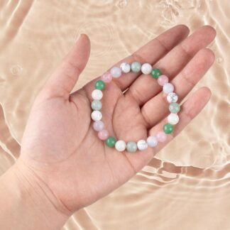 Wish Well Manifestation Crystal Bracelet for Women Men - Healing Crystal Bracelet - Handmade Beaded Bracelet - Spiritual Jewelry Gift