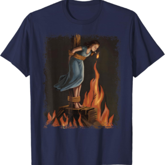 Witch Lighting Cigarette With Flames Occult Unholy Feminist T-Shirt - lunas-mystic-emporium.com Witch Lighting Cigarette With Flames Occult Unholy Feminist T-Shirt