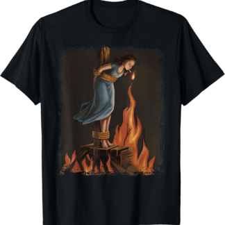 Witch Lighting Cigarette With Flames Occult Unholy Feminist T-Shirt - lunas-mystic-emporium.com Witch Lighting Cigarette With Flames Occult Unholy Feminist T-Shirt