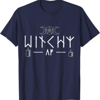 Witchy AF Three Moons Wicca T-Shirt - lunas-mystic-emporium.com Witchy AF Three Moons Wicca T-Shirt