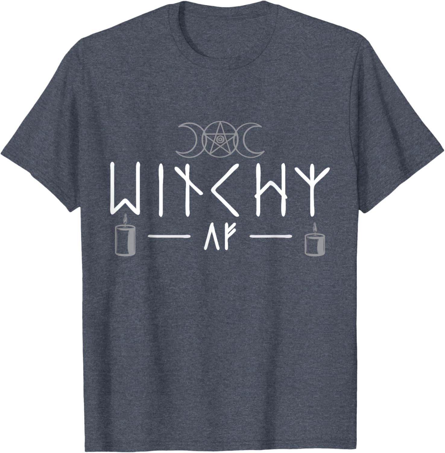 Witchy AF Three Moons Wicca T-Shirt - lunas-mystic-emporium.com Witchy AF Three Moons Wicca T-Shirt