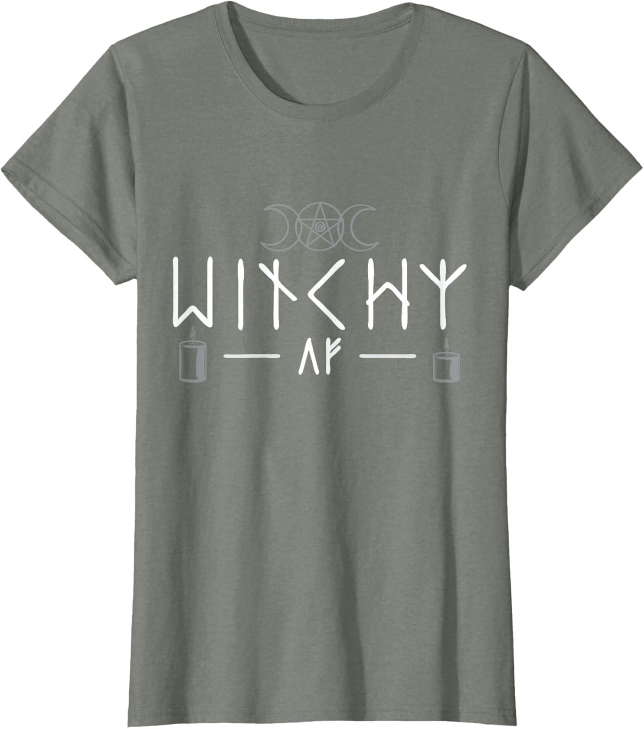 Witchy AF Three Moons Wicca T-Shirt - lunas-mystic-emporium.com Witchy AF Three Moons Wicca T-Shirt