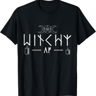Witchy AF Three Moons Wicca T-Shirt