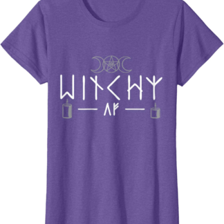Witchy AF Three Moons Wicca T-Shirt - lunas-mystic-emporium.com Witchy AF Three Moons Wicca T-Shirt