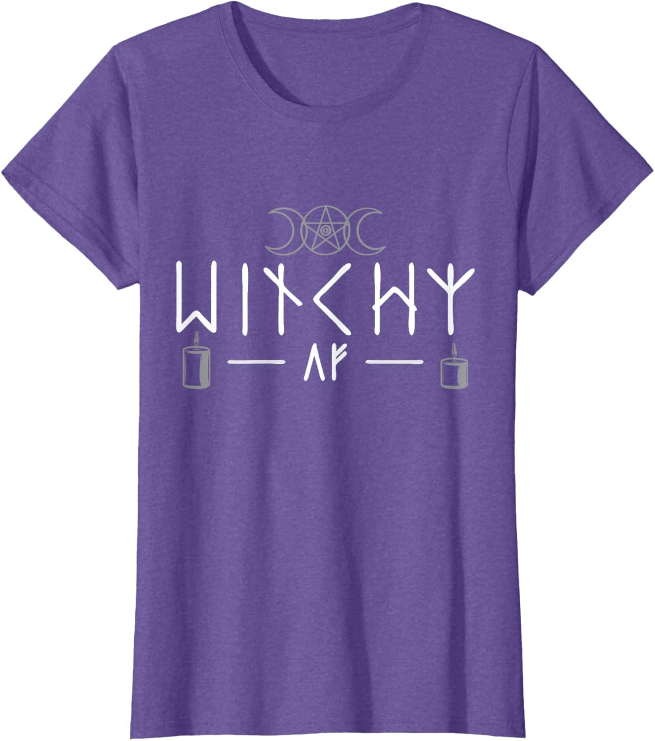 Witchy AF Three Moons Wicca T-Shirt - lunas-mystic-emporium.com Witchy AF Three Moons Wicca T-Shirt