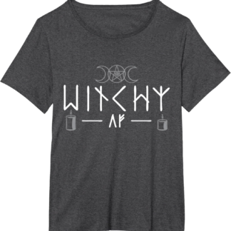 Witchy AF Three Moons Wicca T-Shirt - lunas-mystic-emporium.com Witchy AF Three Moons Wicca T-Shirt